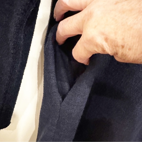 Anthropologie Moth Women’s Navy Sweater Pockets Pullover Midi Dress Long Sleeve - Picture 5 of 10